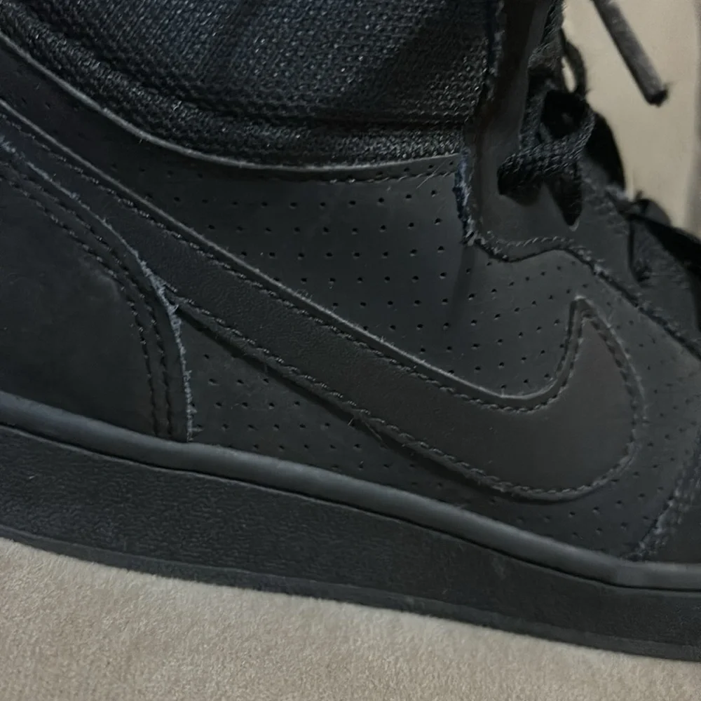Nike all black high top basketball shoes size 6.5Y